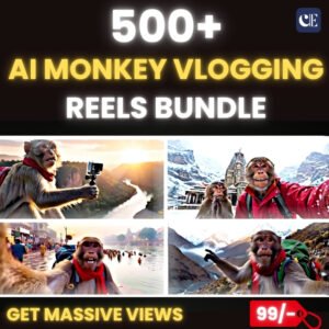 500 Ai Monkey Vlogging Reels Bundle