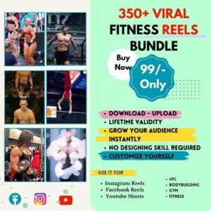 350+ Viral Fitness, Gym Reels Bundle