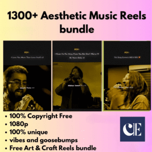 1300+ Ashthetic Music Reels Bundle